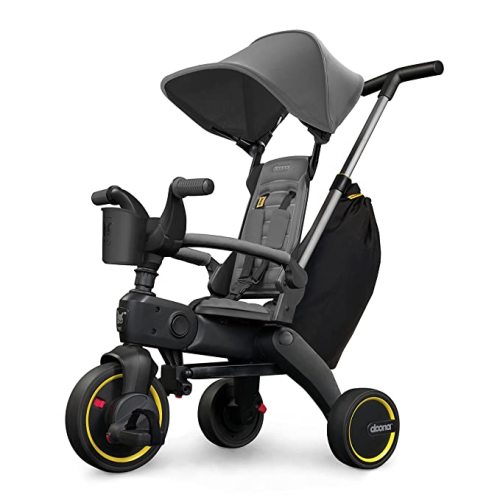 Doona Liki Trike S3, Greyhound - 5-in-1 Compact, Foldable Tricycle - Suitable for Toddlers 10 to 36 Months - Grey Hound
