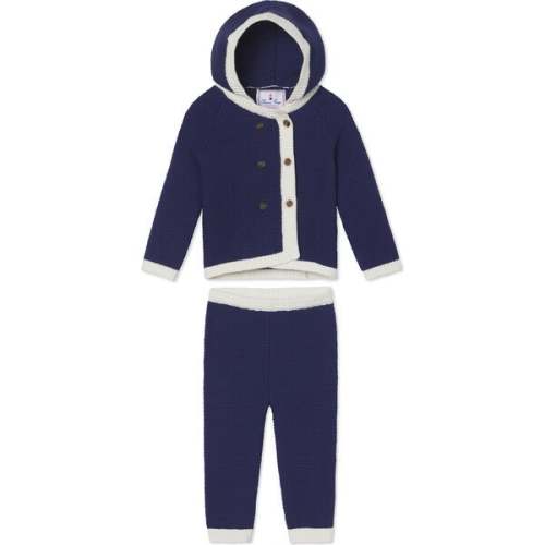 Logan Hooded Sweater Set, Medieval Blue - Classic Prep Sweaters | Maisonette