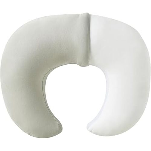 Nursing Pillow, Plus Size Breastfeeding Pillow Original Support for Baby Boys Girls Breastfeeding Essentials, with Removable Soft Cotton Cover (Grey, Large (25.59 * 20.08 * 6.30 Inches))