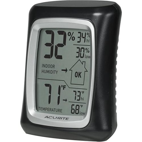 AcuRite Thermometer & Hygrometer with Humidity Gauge, Magnetic Only