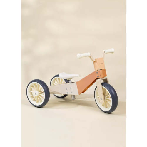 Wooden Balance Bike - 3 in 1 - Grapefruit