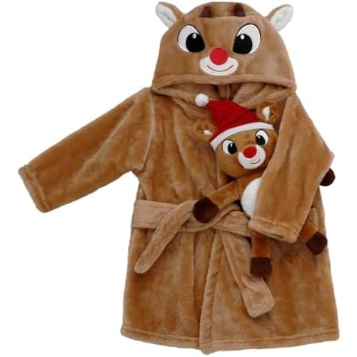 Baby Starters 2 Piece Plush Robe and Toy Set