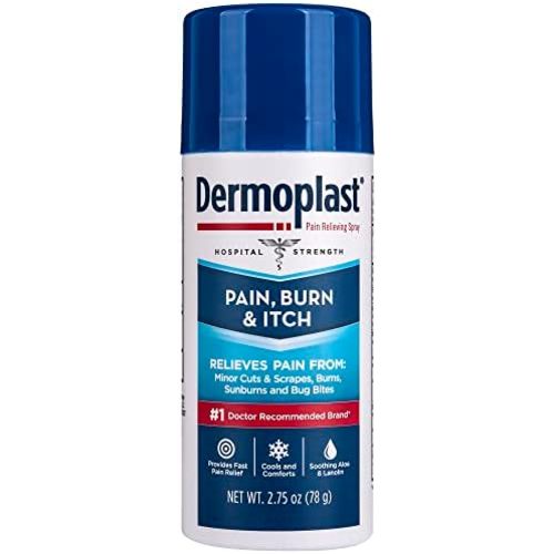 Dermoplast Pain, Burn & Itch Relief Spray, First Aid, Cuts, Burns, 2.75 oz