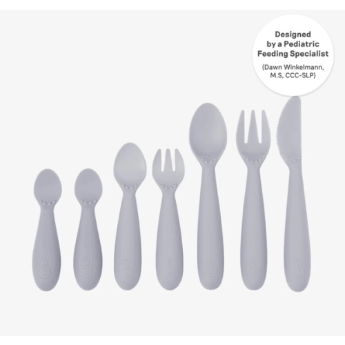 Developmental Utensil Set by ezpz / Spoon, Fork & Knife for Toddlers
