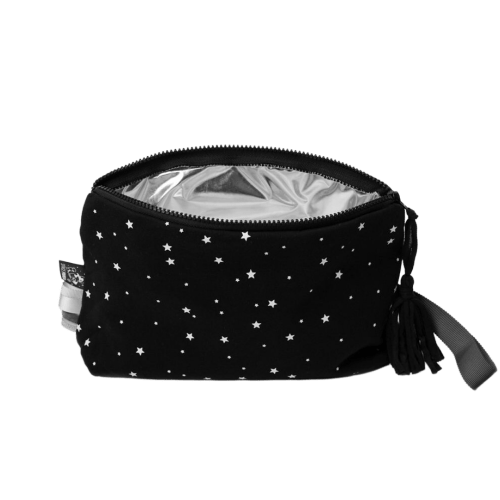 Black With White Stars Pouch - customized