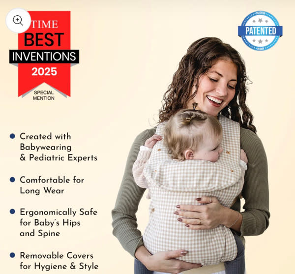 Gojiberry Baby Carrier - Honey Beige Gingham