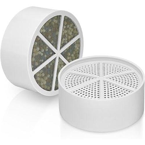 Replacement Filter for Bathtub Water Filter,Compatible with ‎Crystal Quest Bath Ball Water Filter,Multi Stage Shower Filtration for Hard Water,Reduces Chlorine.(2Pack)