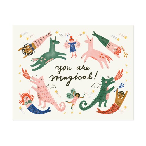 You Are Magical Paper Art Print Nursery Children Kid Decor