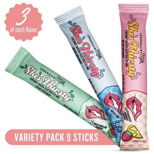 She’s Thirsty Sample Pack - Legendairy Milk - Coconut Water Electrolytes - TikTok Shop