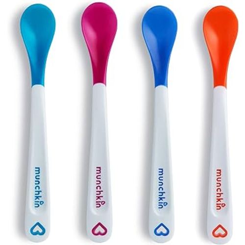Munchkin® White Hot® Safety Baby Spoons, BPA Free, 4 Pack, Polypropylene