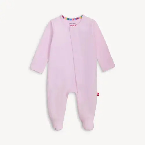 Magnetic Footie – Magnetic Me | 3-6 Months | Color: Soft Petal Pink