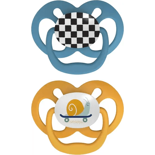 Dr. Brown's Advantage Baby Pacifiers, 6 -18 Month, Blue, 2 Count