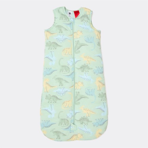 Dymples Baby Sleeveless Dinosaur Print Padded Sleeping Bag - Green - Size 0-1