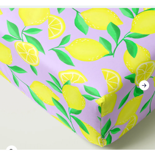 Lavender Sunny Citrus Fitted Crib Sheet – Little Sleepies