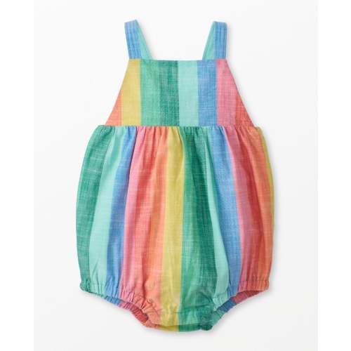 Baby Sleeveless Poplin Bubble Romper | Hanna Andersson