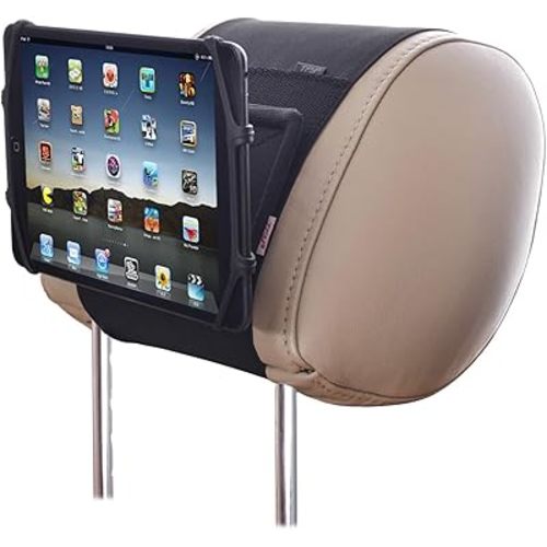 TFY Car Mount Universal Car Headrest Mount Holder with Silicon Holding Net Compatible with Both 4.5-6 Inch Phones and 7-10.5 Inch Tablets