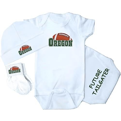 3 Piece Baby Clothing Set for Oregon Football Fans