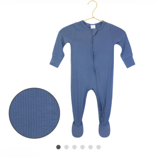 Harrison Ribbed Zipper Footies – Lou Lou & Company