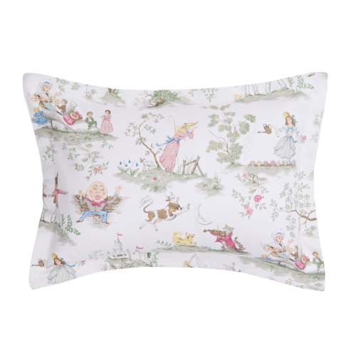 Nursery Rhyme Toile Baby Pillow (INCLUDES insert)
