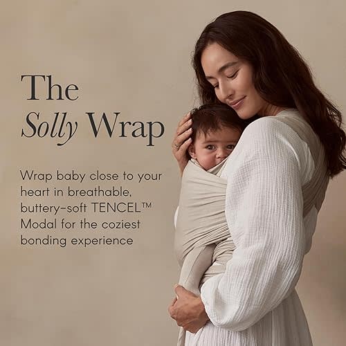 Solly Baby Wrap Carrier, for Newborn to Toddler 8-25 Lbs., Buttery-Soft & Lightweight Fabric, Reduce Crying & Increase Connection, Postpartum Essential, New Mom Gifts, Spelt
