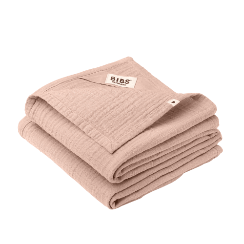 BIBS Blush Muslin Cloth - Soft Organic Cotton Baby Cloth – Bibsworld store US