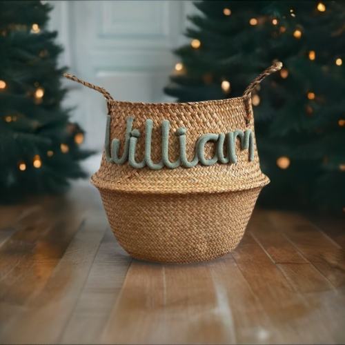 Nursery Name Sign Decor Personalized Basket Baby Shower Gift - Etsy