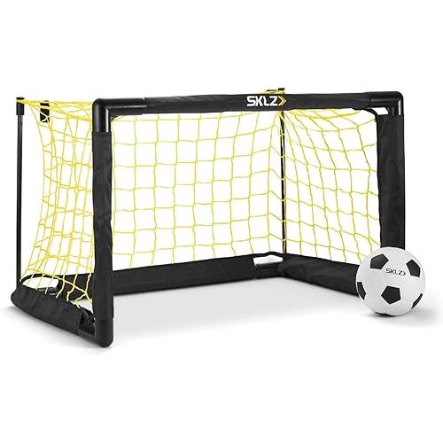 SKLZ Pro mini Goal, Includes 5" Soft Ball, Easy to Assemble Frame