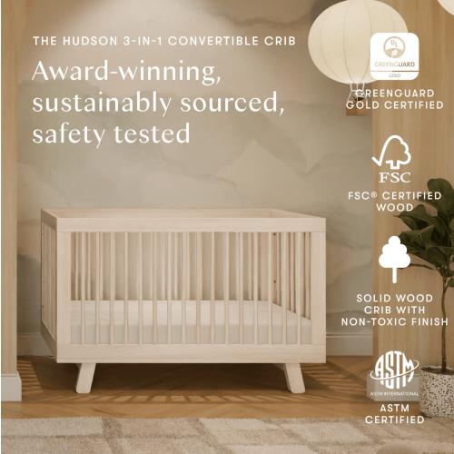 Hudson 3-in-1 Convertible Crib with Kit – Babyletto