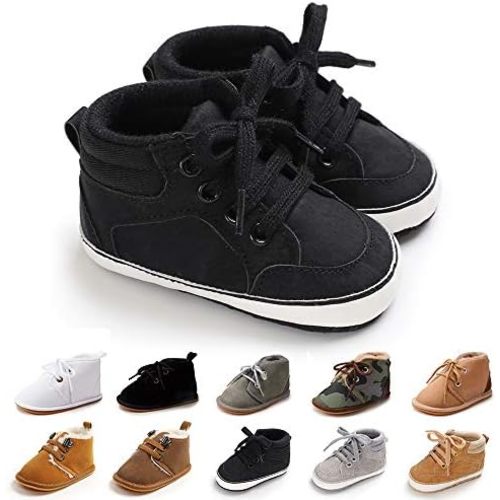 Baby Boys Girls Booties Fleece Anti-Slip Soft Sole Boots Toddler First Walker Warm Shoes