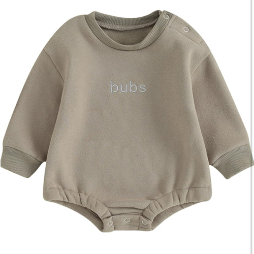 VISGOGO Newborn Infant Baby Boy Girls Oversized Romper Little Dude Sweater Onesie Coming Home Outfit Neutral Clothes