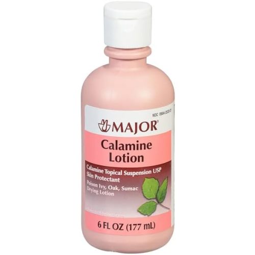 MAJOR Calamine Lotion - Calamine Topical Suspension USP Skin Protectant - 6 Fl Oz (177 mL) (1 Pack)