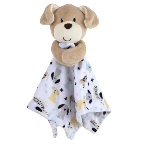Baby Essentials Minky Doll Animal Snuggler Blanket for Newborns, Infants, Toddlers, Cuddling, Naptime and Bedtime in Perky Puppy Pal