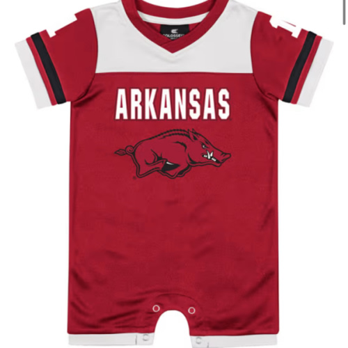 Colosseum Arkansas Razorbacks Baby CARDINAL Battle of the Bands One Piece