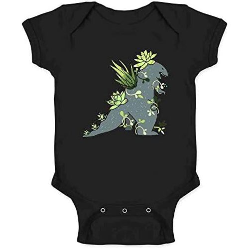 Pop Threads Plantzilla Succulent Kaiju Funny Monster Plants Baby Toddler Kids Girl Boy T-Shirt