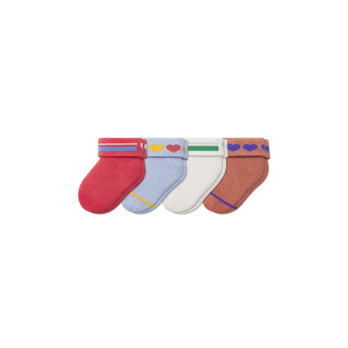 Baby Hearts Sock 4-Pack (0-6 Months)