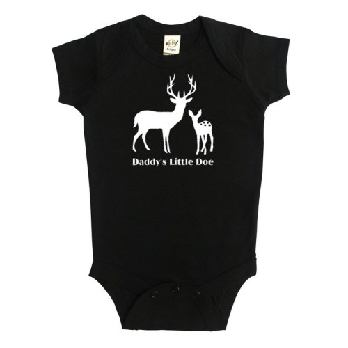 Rocket Bug "Daddy's Little Doe" Baby Bodysuit- family gift for dad, baby shower, baby gift, gender neutral, baby boy, baby girl, newborn