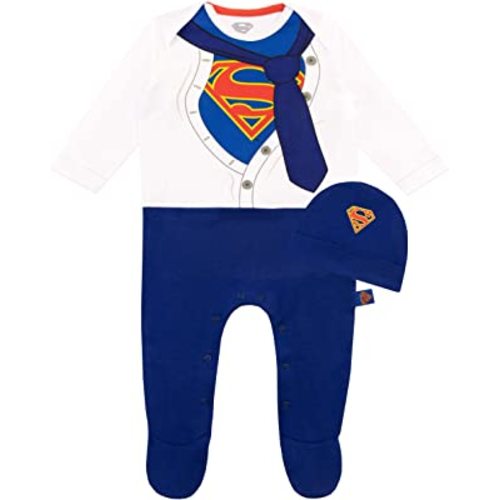 DC Comics Baby Boys' Superman Footies