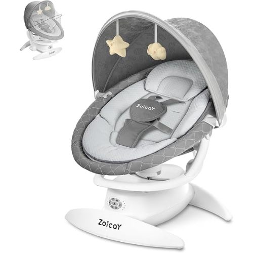 3-in-1 Baby Swings for Infants with Motion Detection and Canopy