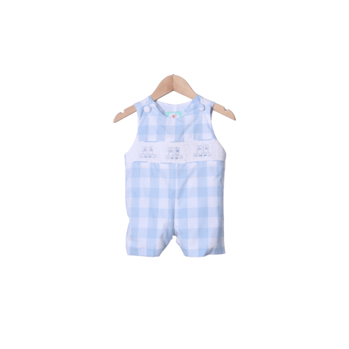 Smocked Blue Gingham Cowboy Boots Jon Jon