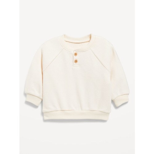 Long-Sleeve Henley Waffle-Knit Sweatshirt for Baby | Old Navy