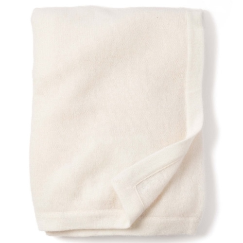 100% Cashmere Baby Blanket in Ivory | Over The Moon