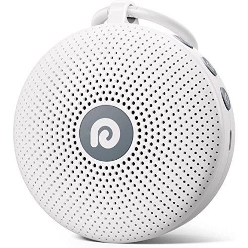 Dreamegg White Noise Machine - Portable Sound Machine for Baby Adult, Features Powerful Battery, 21 Soothing Sound, Noise Canceling for Office & Sleeping, Sound Therapy for Home, Travel, Registry Gift - Classic White