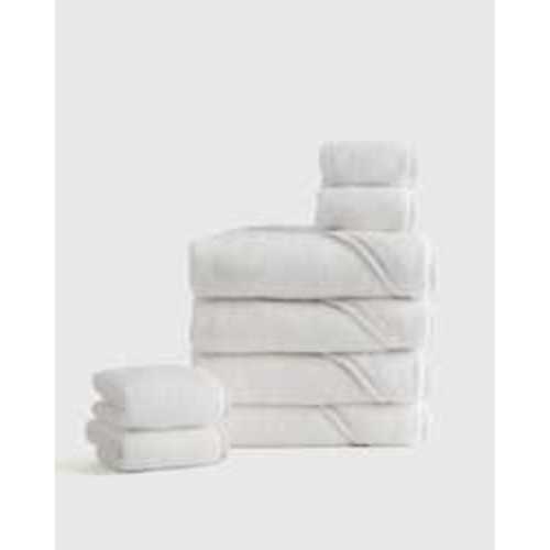 Organic Turkish Cotton Baby Bath Bundle 8-Pack in White