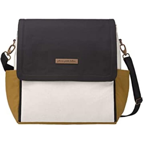 Petunia Pickle Bottom Boxy Backpack | Diaper Bag | Diaper Bag Backpack for Parents | Top-Selling Stylish Baby Bag | Sophisticated and Spacious Backpack for On The Go Moms | Caramel/Black