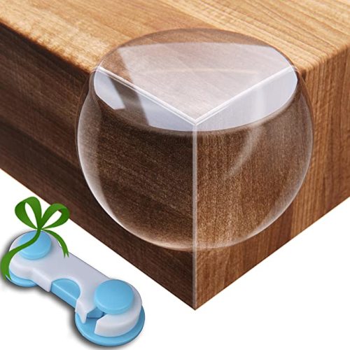 Corner Protector Baby (20 Pack +Gift) Baby Proof Corner Guards - Furniture Corner Protectors Child Safety with Pre-Applied Adhesive - Table Corner Protectors for Kids Proofing Coffee Table Bumpers - Tasteless 20 PACK