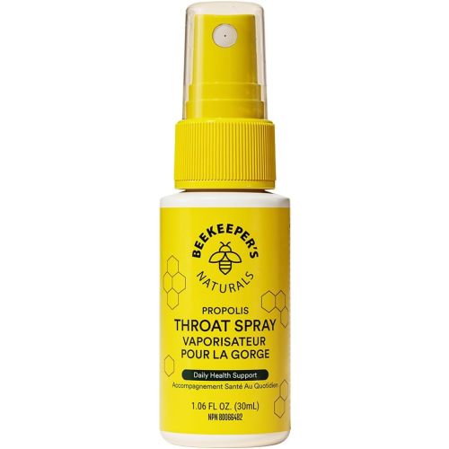 BEEKEEPER'S NATURALS Propolis Throat Spray - 85mg Bee Propolis Extract - Natural Immune Support, Sore Throat Relief & Antioxodant Support - Antioxidants, Keto, Paleo, Gluten-Free (1.06 oz)