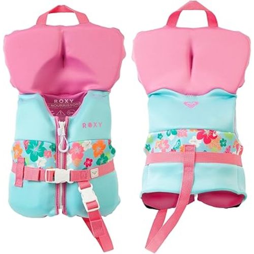 ROXY Life Jacket for Youth/Kid/Toddler, USCG and Transport Canada Approved Type III PFD, UV Resistant&Durable Life Vest for Waterskiing, Rafting, Boating Kayaking Paddleboarding Watersports