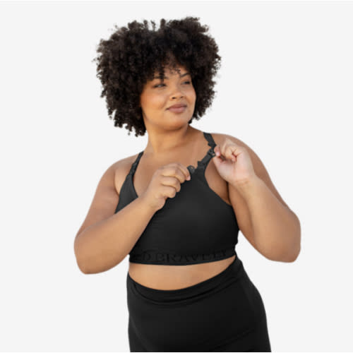 Kindred Bravely Sublime Sports Pumping Bra Hands Free | All-in-One Nursing Bras for Breastfeeding and Pumping