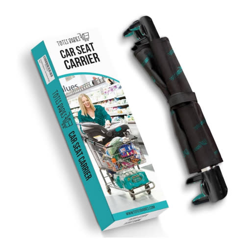 Car Seat Carrier for Shopping Carts, Allows Babies, Newborns, Infants and Toddlers to Stay Snug or Sleeping in Car Seat While Parents Shop, As Seen on Shark Tank