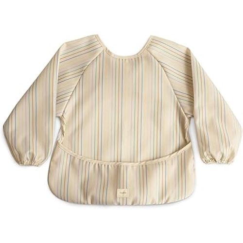 mushie Long Sleeve Baby Bib | Mess Free & Waterproof Fabric for Toddlers | Adjustable Fit for Ages 6-24 Months